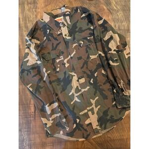 Vintage Winchester Duck Classic Camo Long Sleeve Shirt Men's Size Large